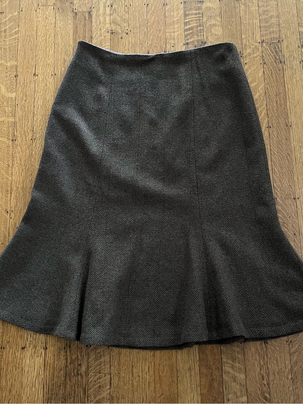 Ralph Lauren Vintage Herringbone Tweed Trumpet Skirt